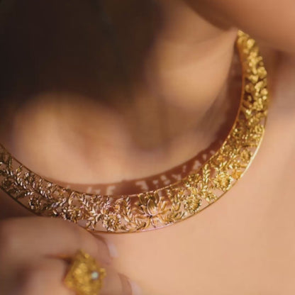 Padmini Antique Silver Necklace
