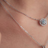 Eternal Glow CZ Silver Pendant Necklace
