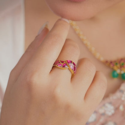 Matsya Double Motif Silver Ring