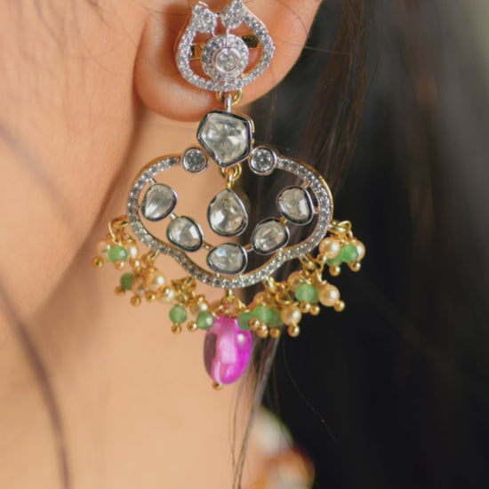 Vera CZ Silver Choker Set
