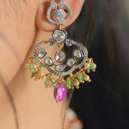 Vera CZ Silver Choker Set
