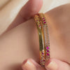 Nila Antique Silver Bangles
