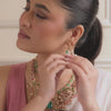 Amravati Moissanite Silver Necklace Set
