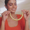 Dune Desire Silver Cuff Necklace