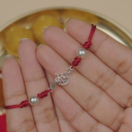 Shree Ram Dhanush Silver Rakhi