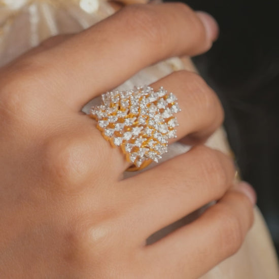 Aveline CZ Silver Ring