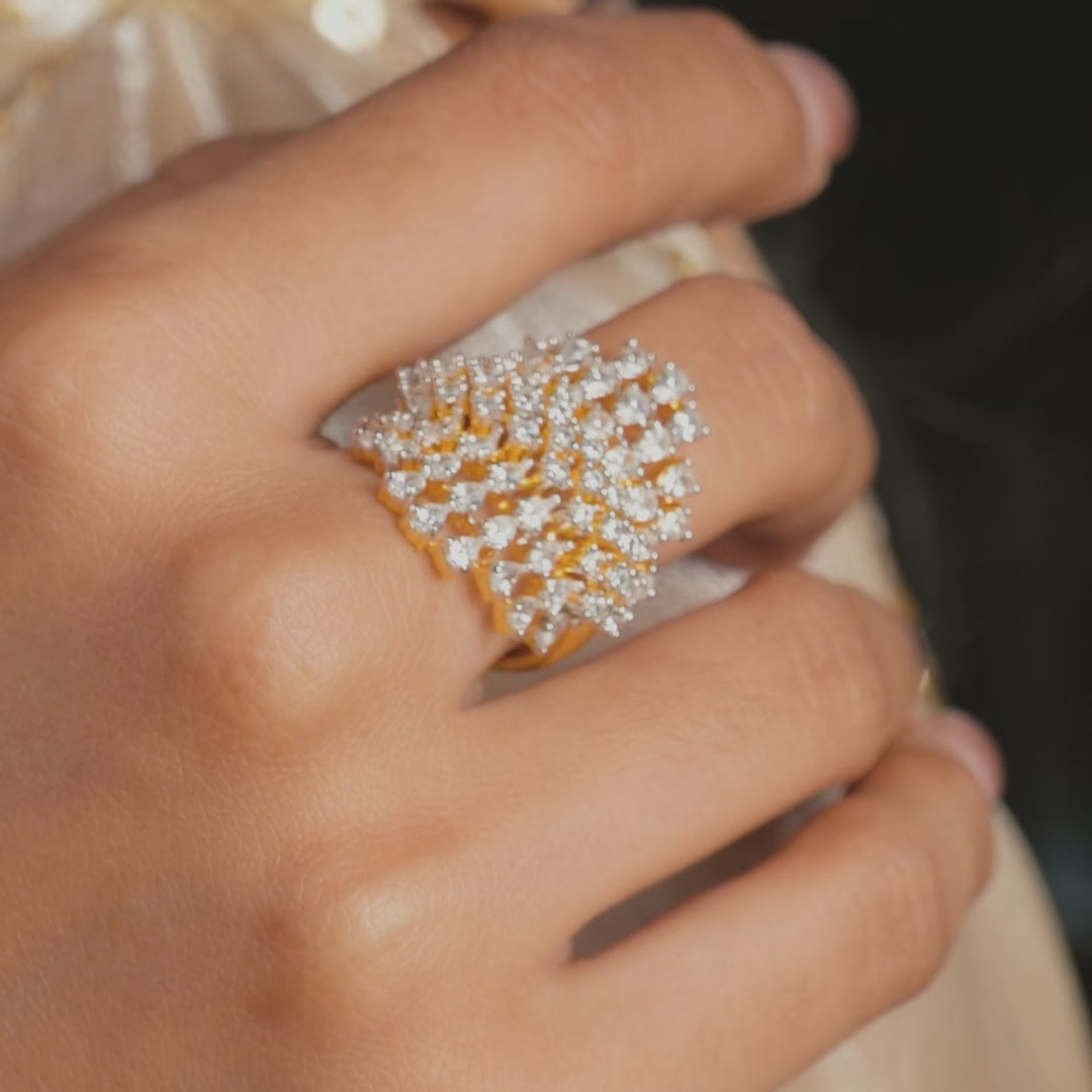 Aveline CZ Silver Ring