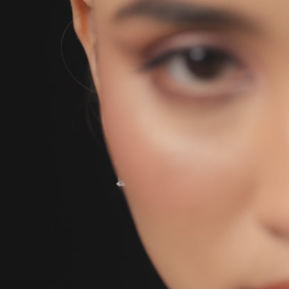 Emeraude Aura Silver Jacket Earrings