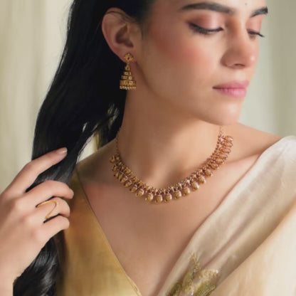 Ambi Kempu Antique Silver Necklace
