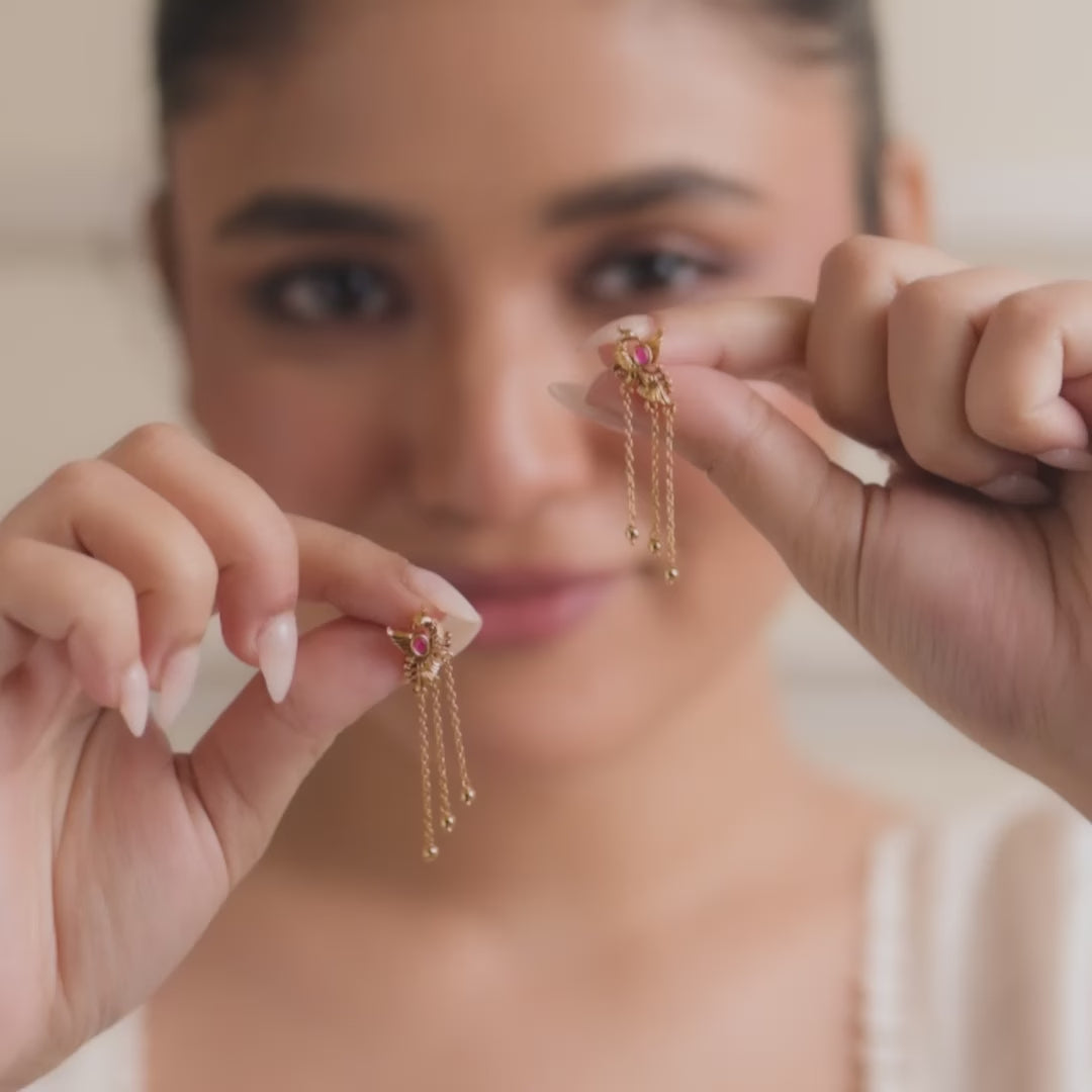 Trisha Silver Drop Earrings
