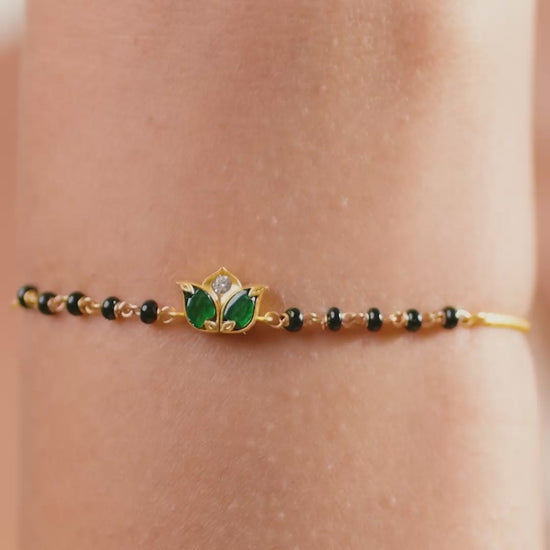 Tessa CZ Silver Mangalsutra Bracelet