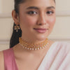 Saanvi CZ Silver Choker Set
