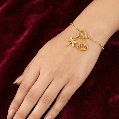 Dragonfly Silver Charm