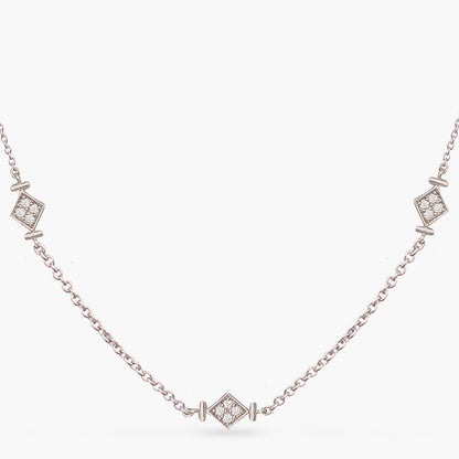 Simple Delicate Silver Necklace