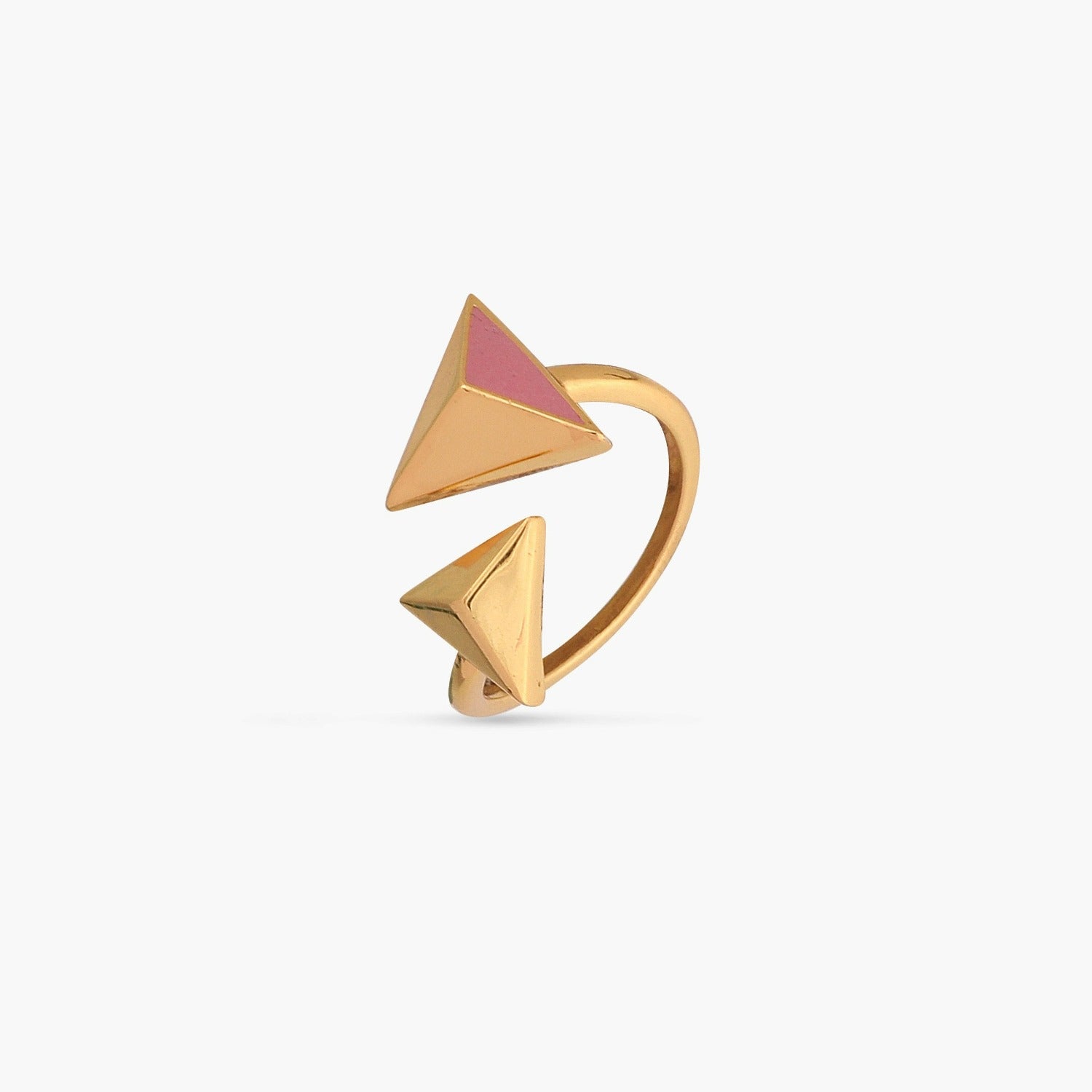 Pyramid Simple Silver Finger Ring