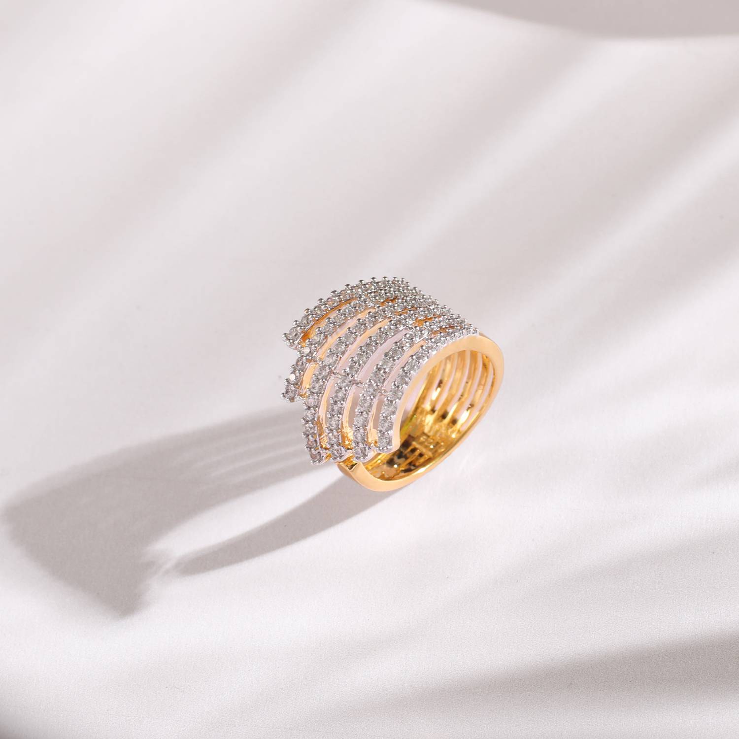 Nakshatra Diamond Ring - PGRNG26476 | Gold & Diamond Jewellery Dubai UAE |  Pure Gold Jewellers