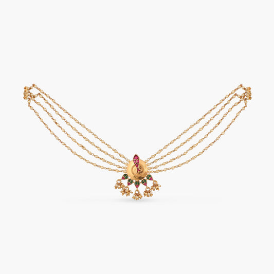 Matsya Pearl String Silver Necklace