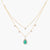 Forever CZ Delicate Silver Layered Charm Necklace