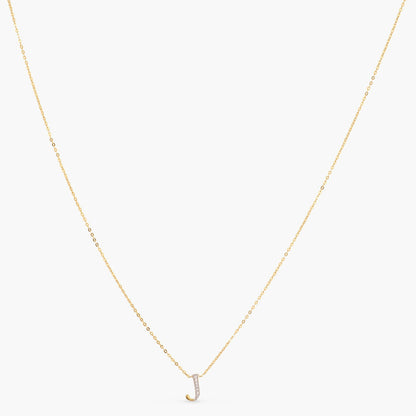 Alphabet Charms CZ Gold Plated Silver Necklace