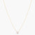Alphabet Charms CZ Gold Plated Silver Necklace