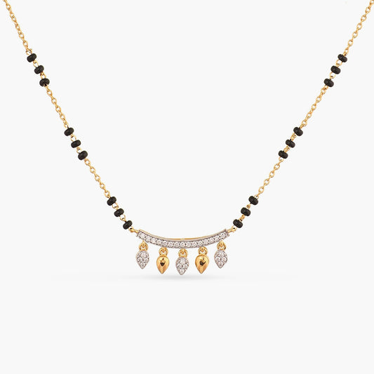 Arka CZ Silver Mangalsutra