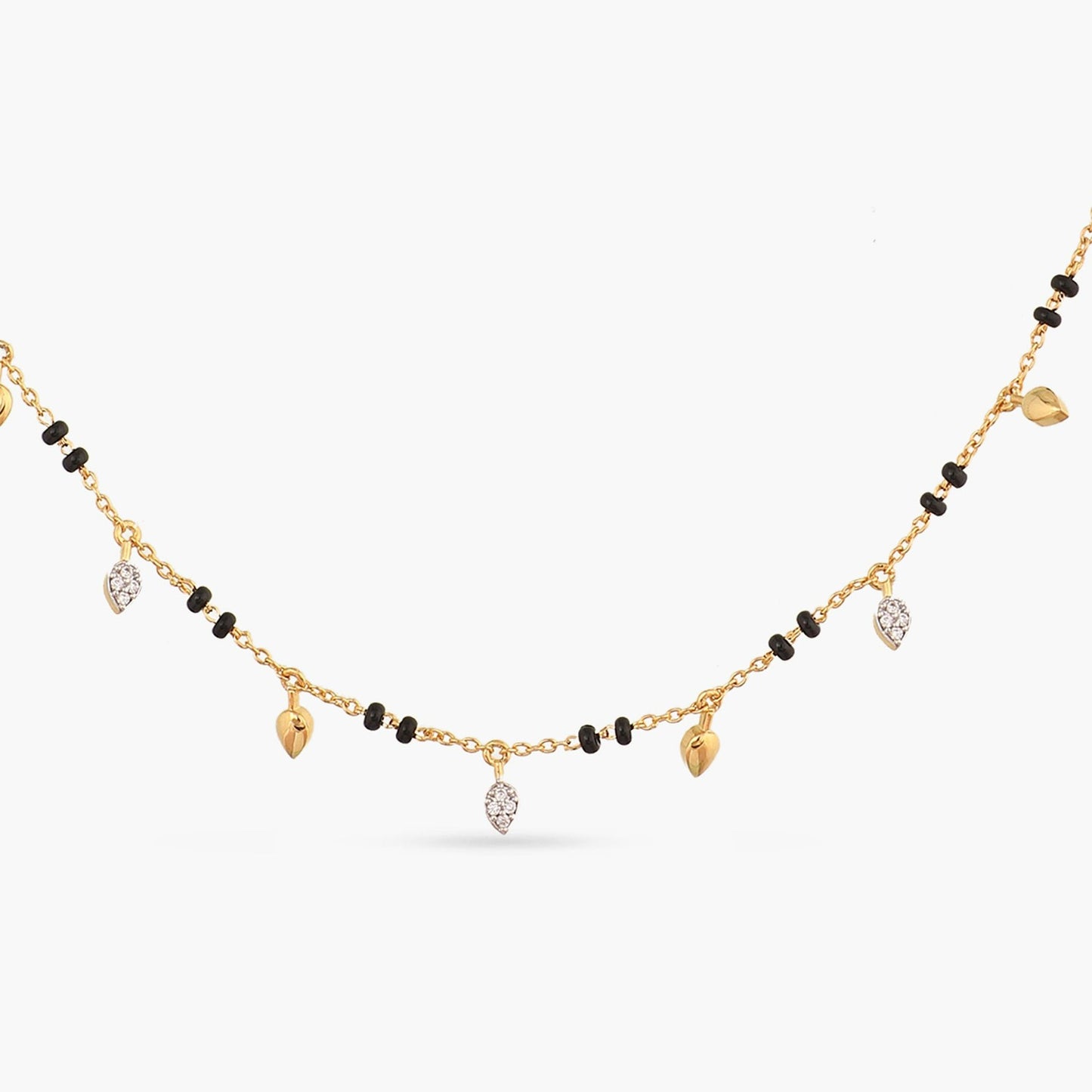 Amita CZ Silver Mangalsutra  