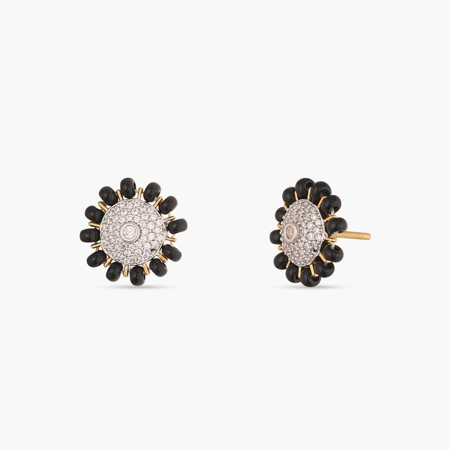 Flower Stud Earrings | Flower Gemstone Earrings | Crystal Flower Earri –  Huge Tomato