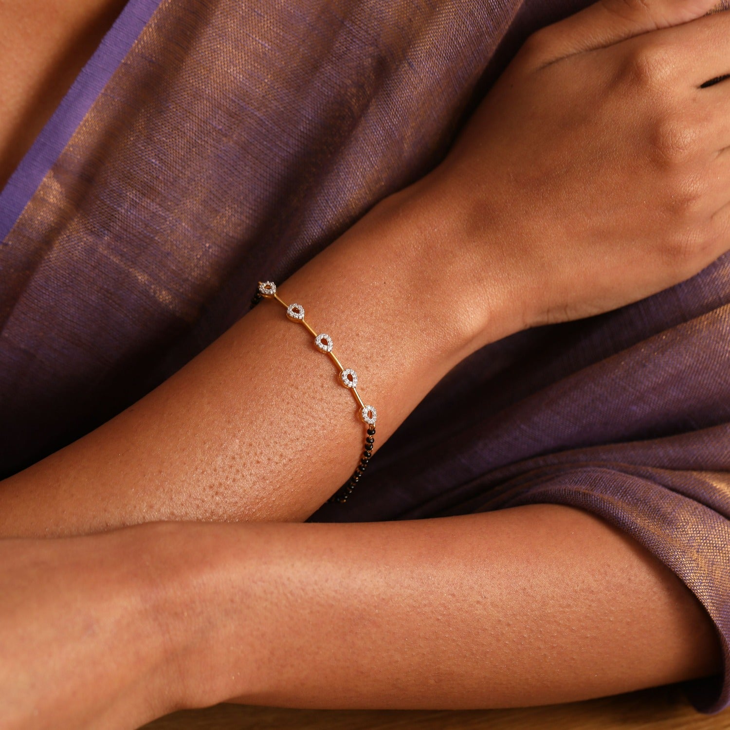 Buy 22K Gold Baby Bracelet 67VA6621 Online from Vaibhav Jewellers