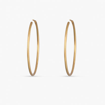 Oversize Silver Hoop Earrings