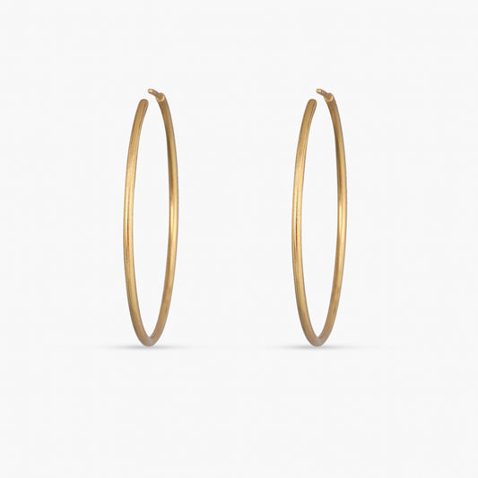 Oversize Silver Hoop Earrings