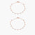 Selene Rose Gold CZ Silver Anklets