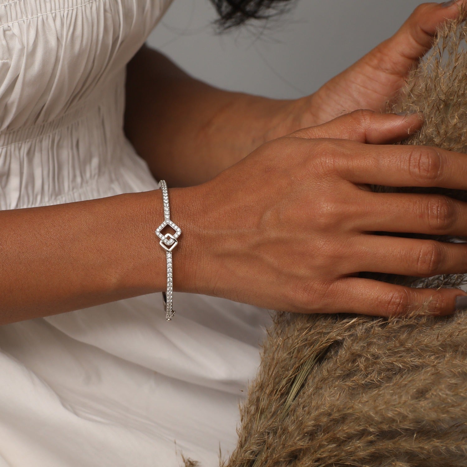 Buy White Bracelets  Bangles for Women by SWAROVSKI Online  Ajiocom