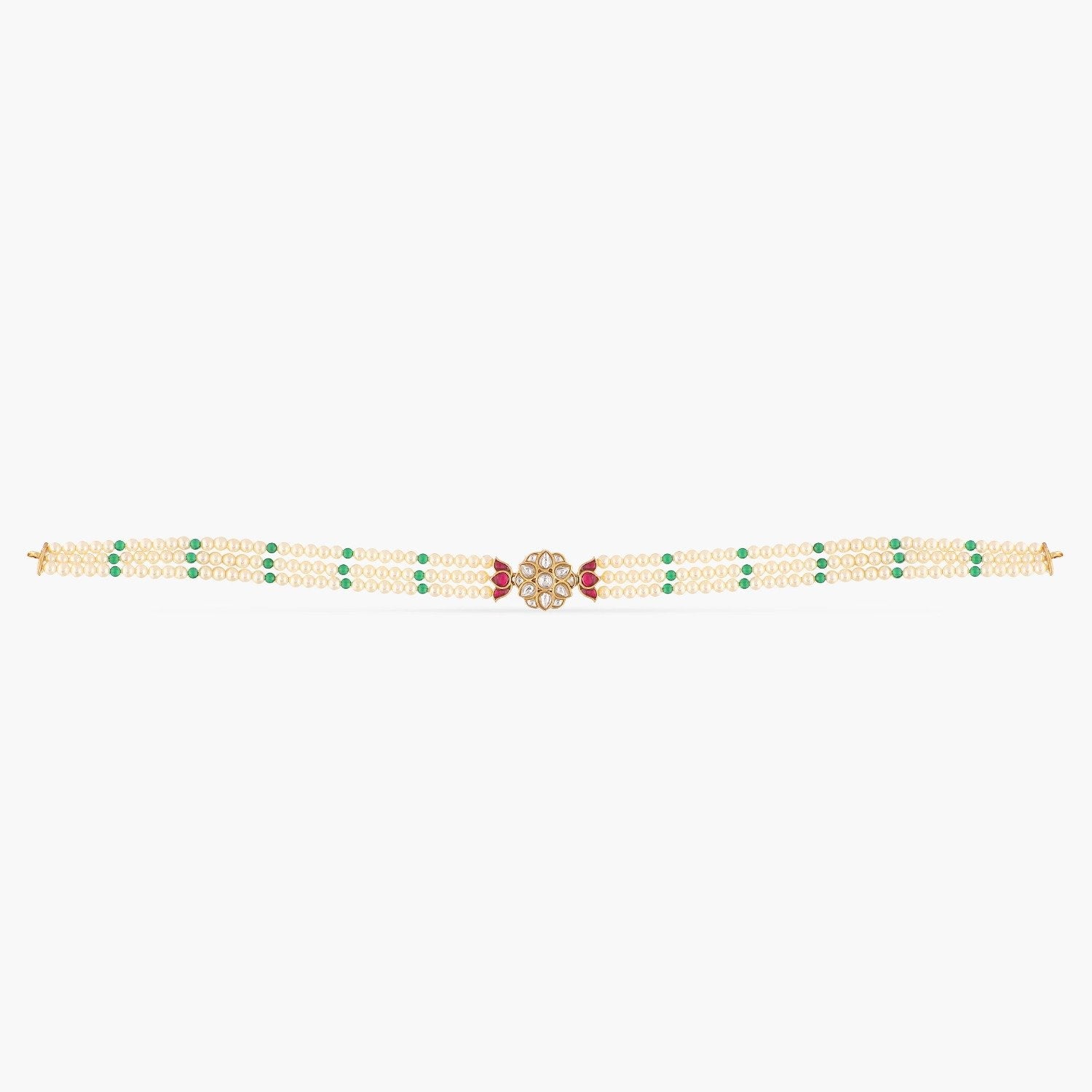 Tushita Pearl Silver Choker
