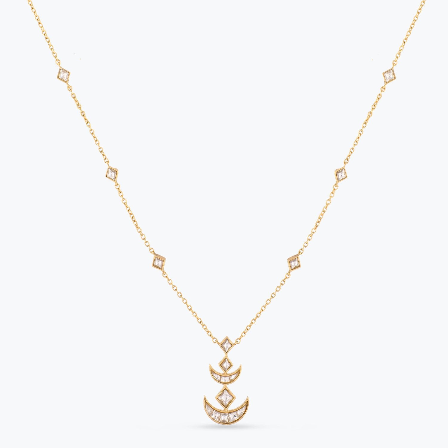 Chandana Gold plated Silver Necklace