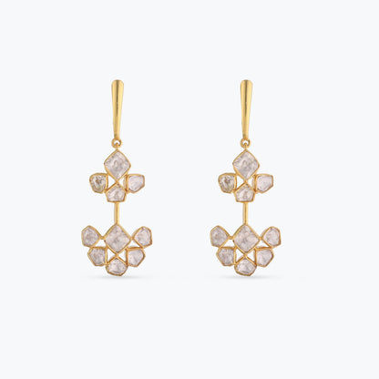 Fagun Moissanite Silver Stud Earrings