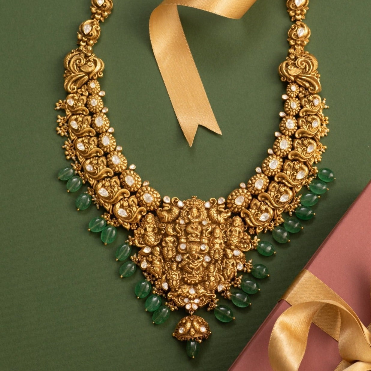Kanhaiya Nakshi Silver Long Necklace