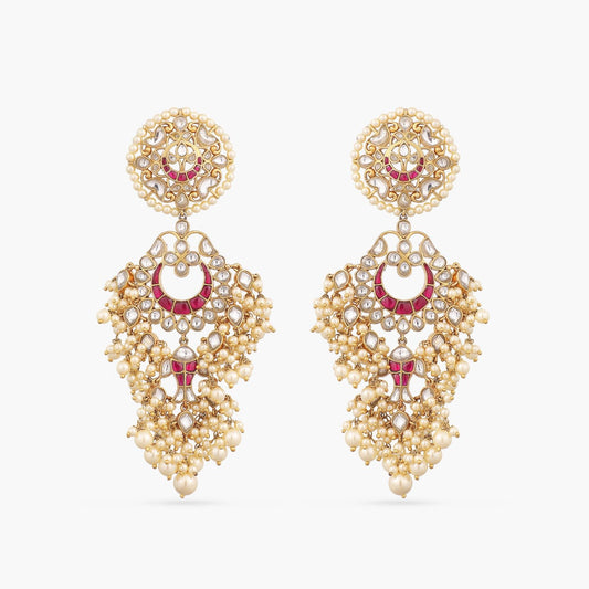 Jalika Chandbali Silver Earrings