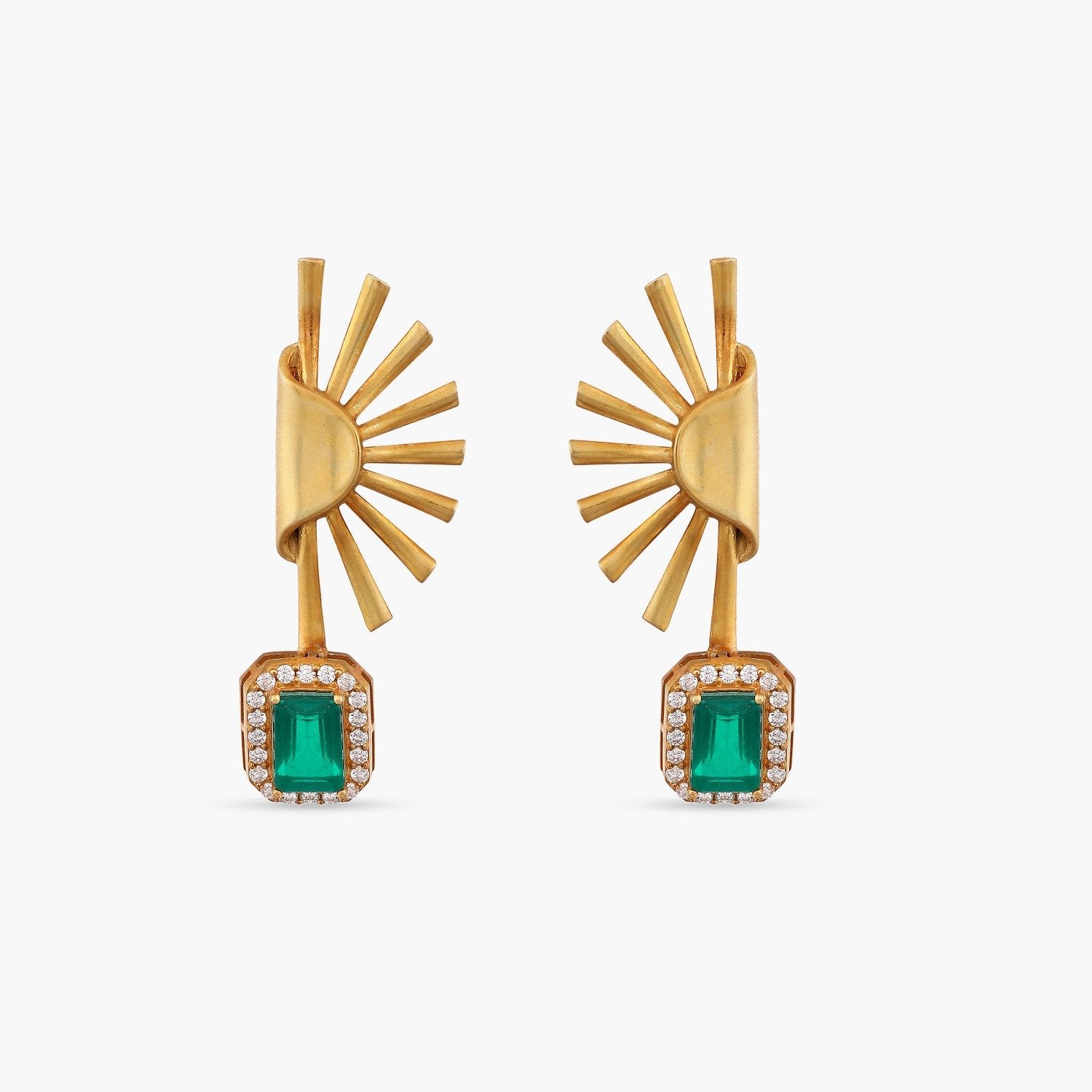 Sparrkling Art Deco Silver Earrings