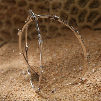 Dhriti CZ Silver Bangles