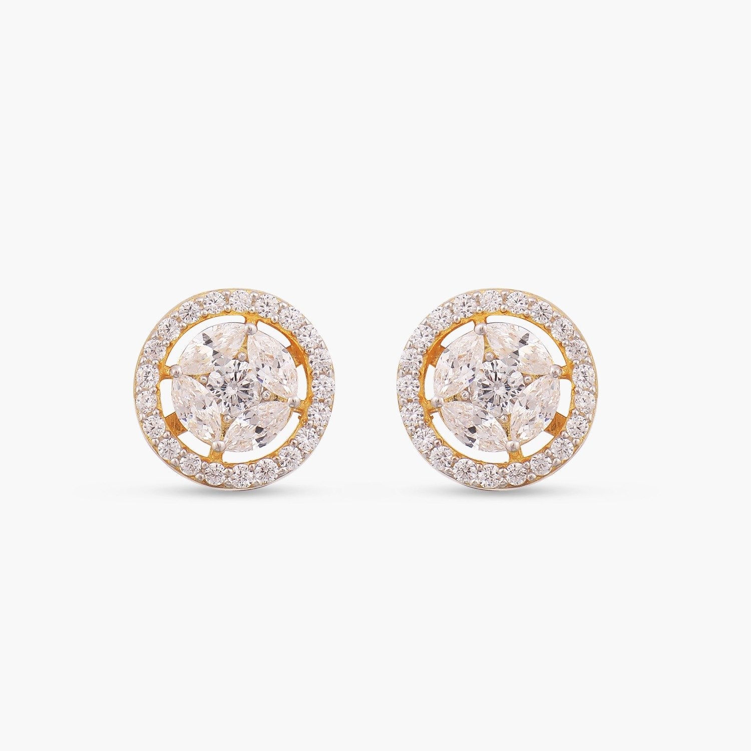 Lena CZ Moonlight Silver Studs