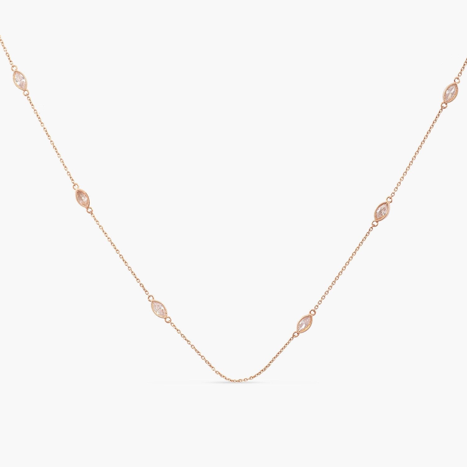 Mira CZ Silver Necklace