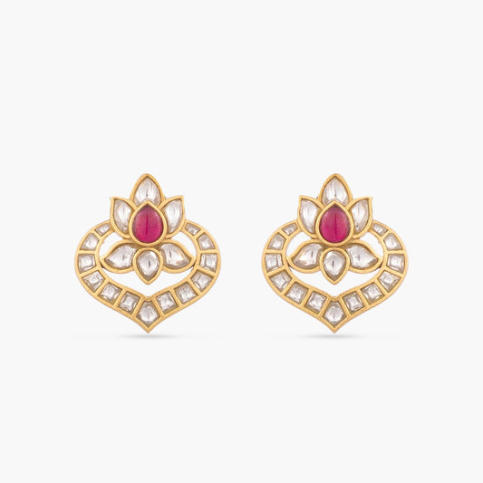 Kijjala Jadau Silver Earrings