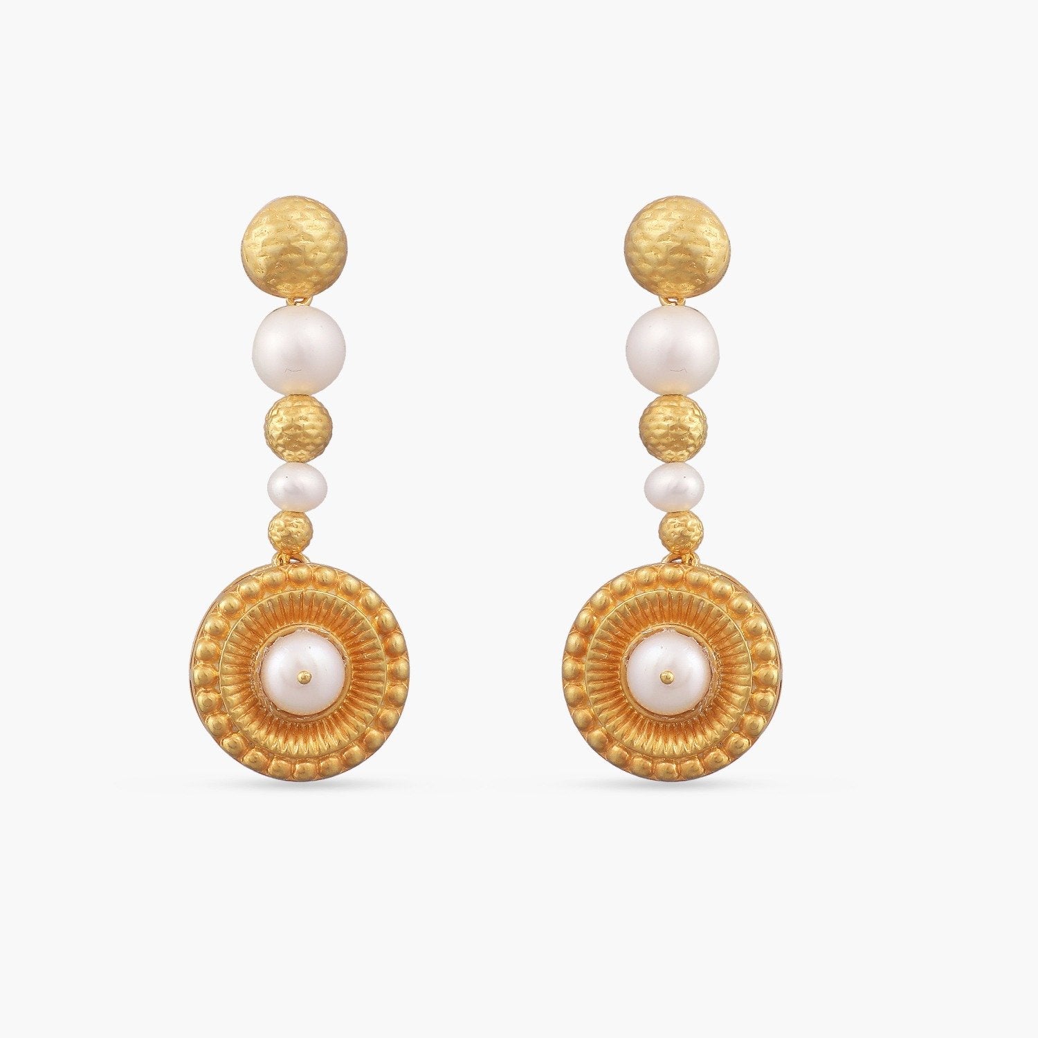 Matte Gold Wedding bridal Pearl jhumka set | Stylish Bollywood Indian –  Indian Designs